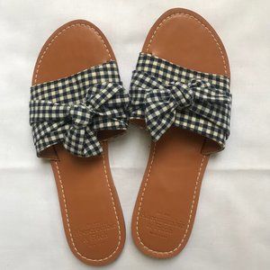 Abercrombie & Fitch Gingham Bow Sandals